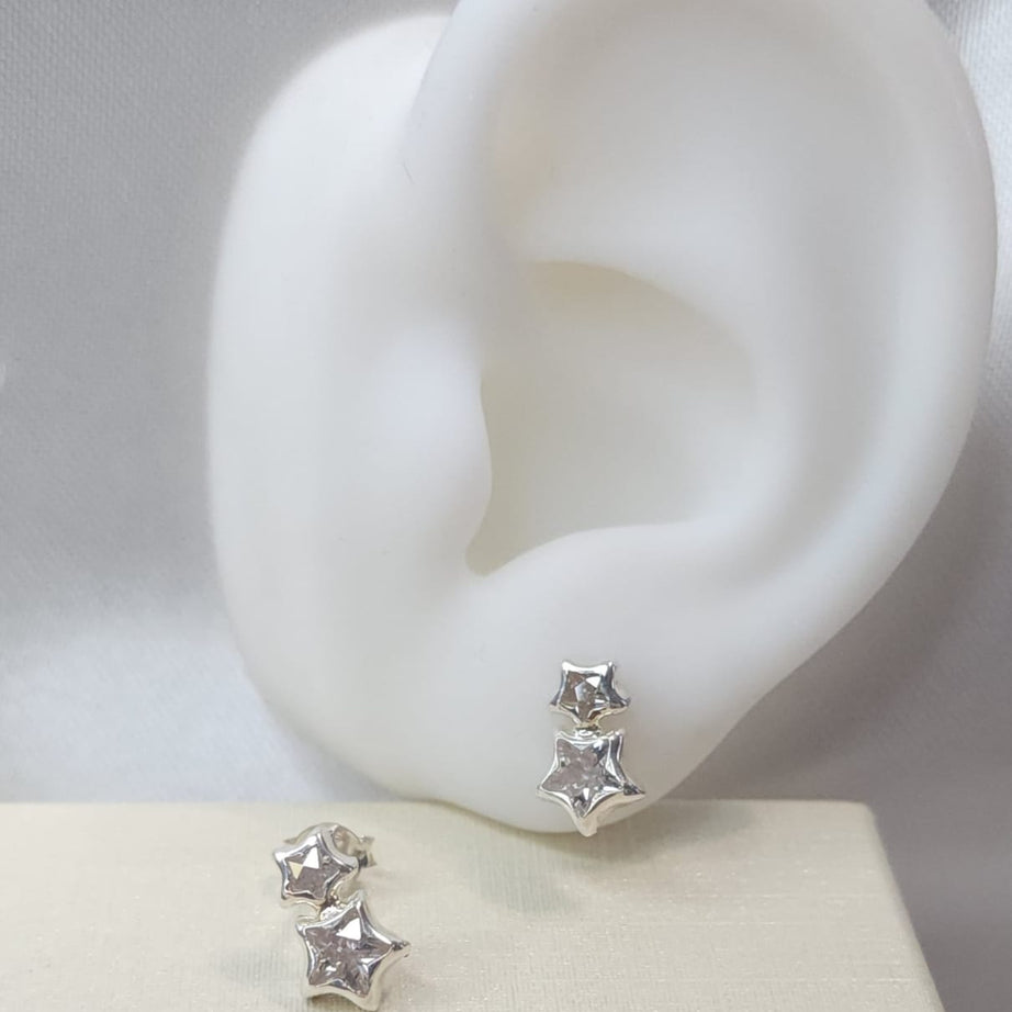 Aros Diseño Estrellas Cristal