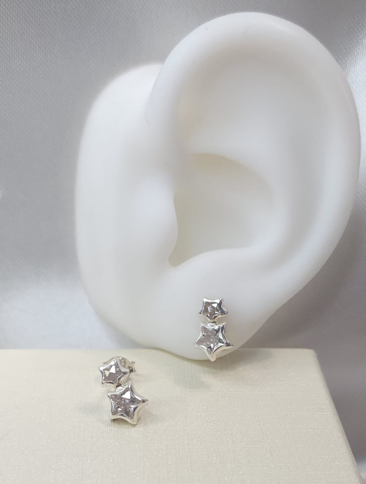 Aros Diseño Estrellas Cristal