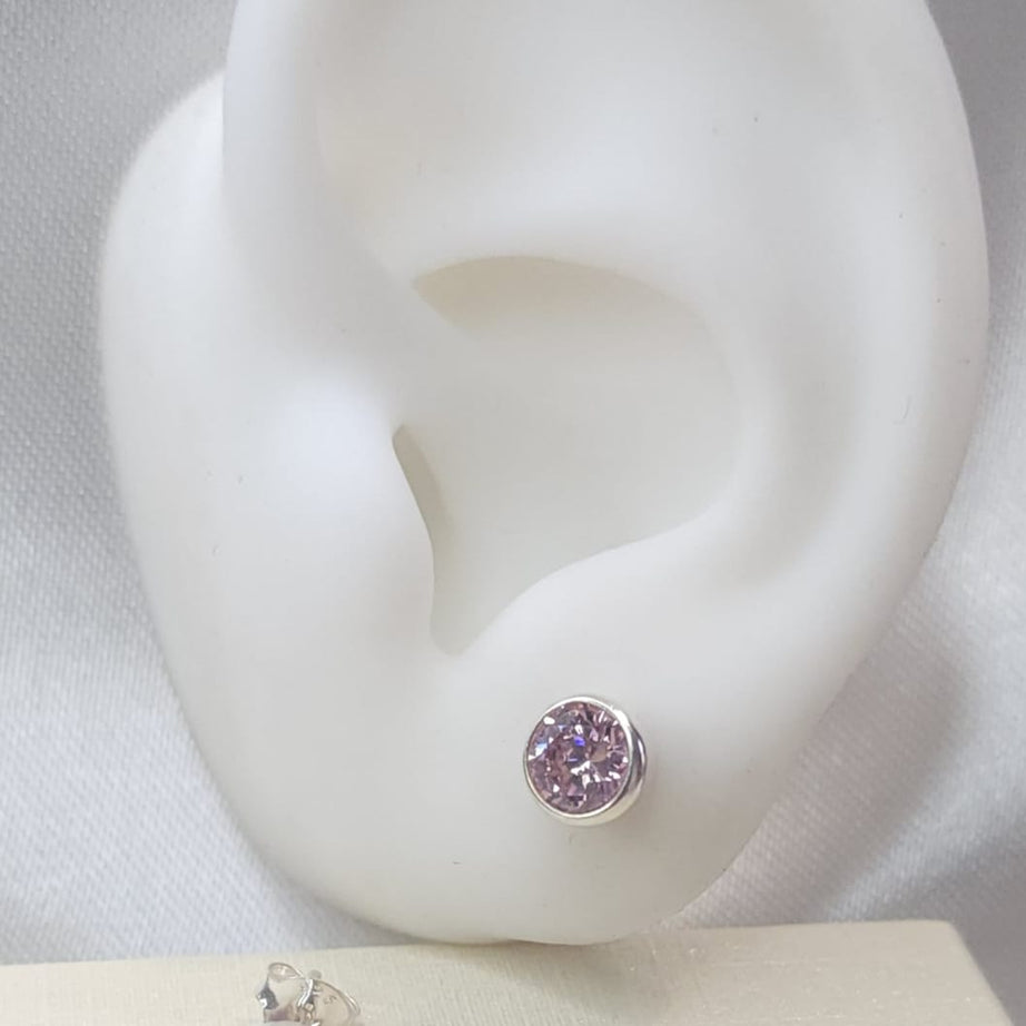 Aros Diseño Punto de Luz Rosado