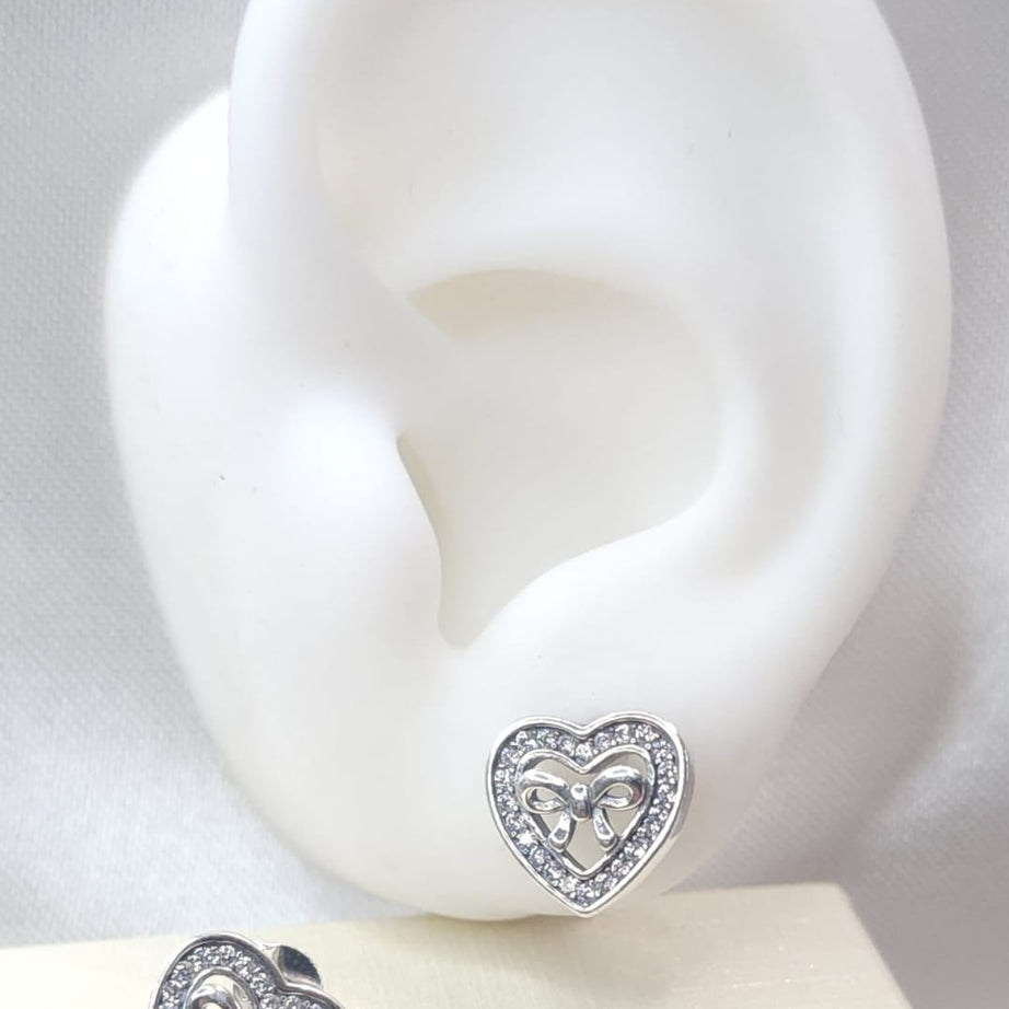 Aros Diseño Corazón Moño