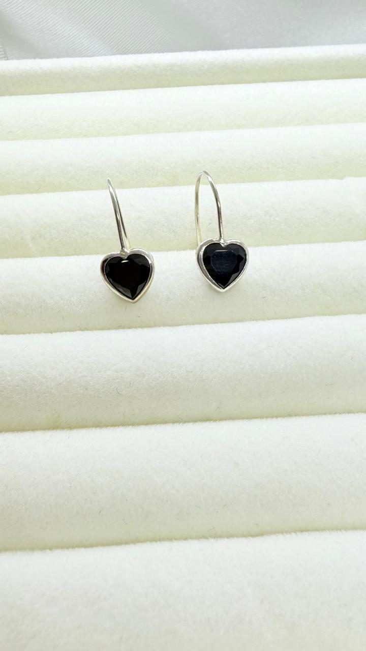 Aros Corazón Negro