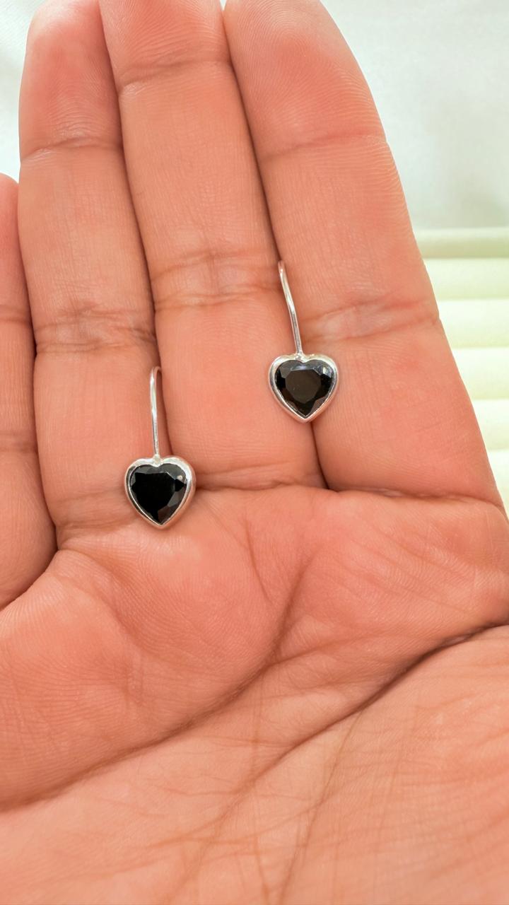 Aros Corazón Negro