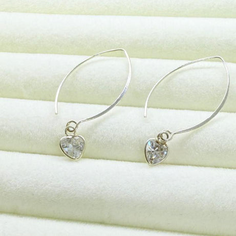 Aros Corazón Cristal