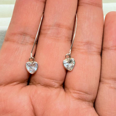 Aros Corazón Cristal