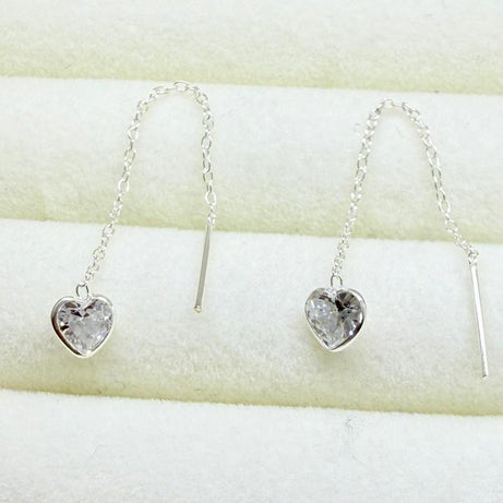 Aros Corazón CRISTAL