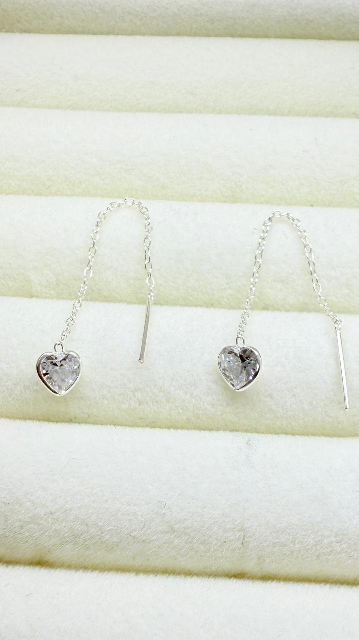 Aros Corazón CRISTAL