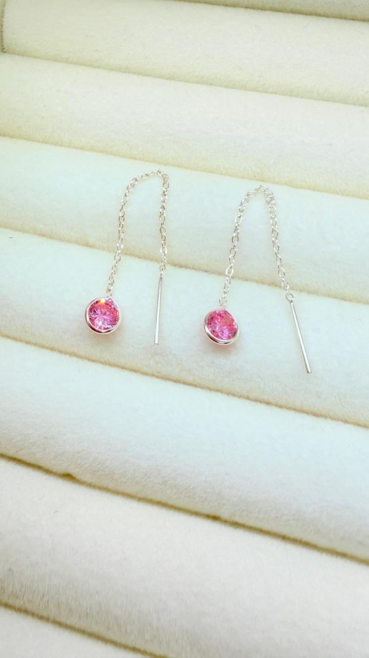 Aros Punto de luz Rosado