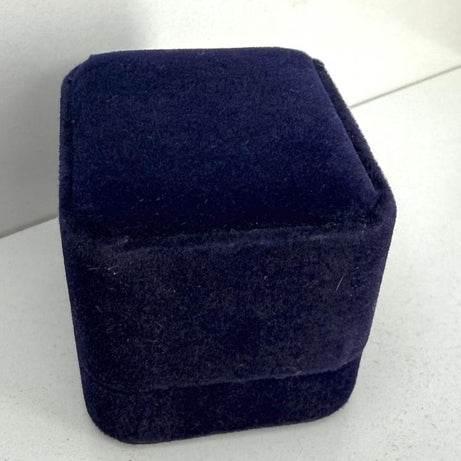 Caja Azul para Anillo Terciopelo