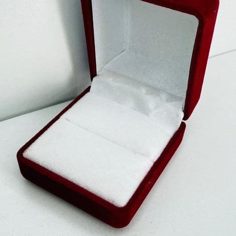 Caja Rojo para Anillos Terciopelo