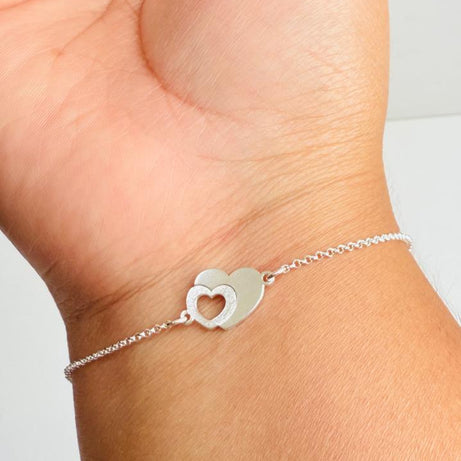 PULSERA CORAZON DOBLE
