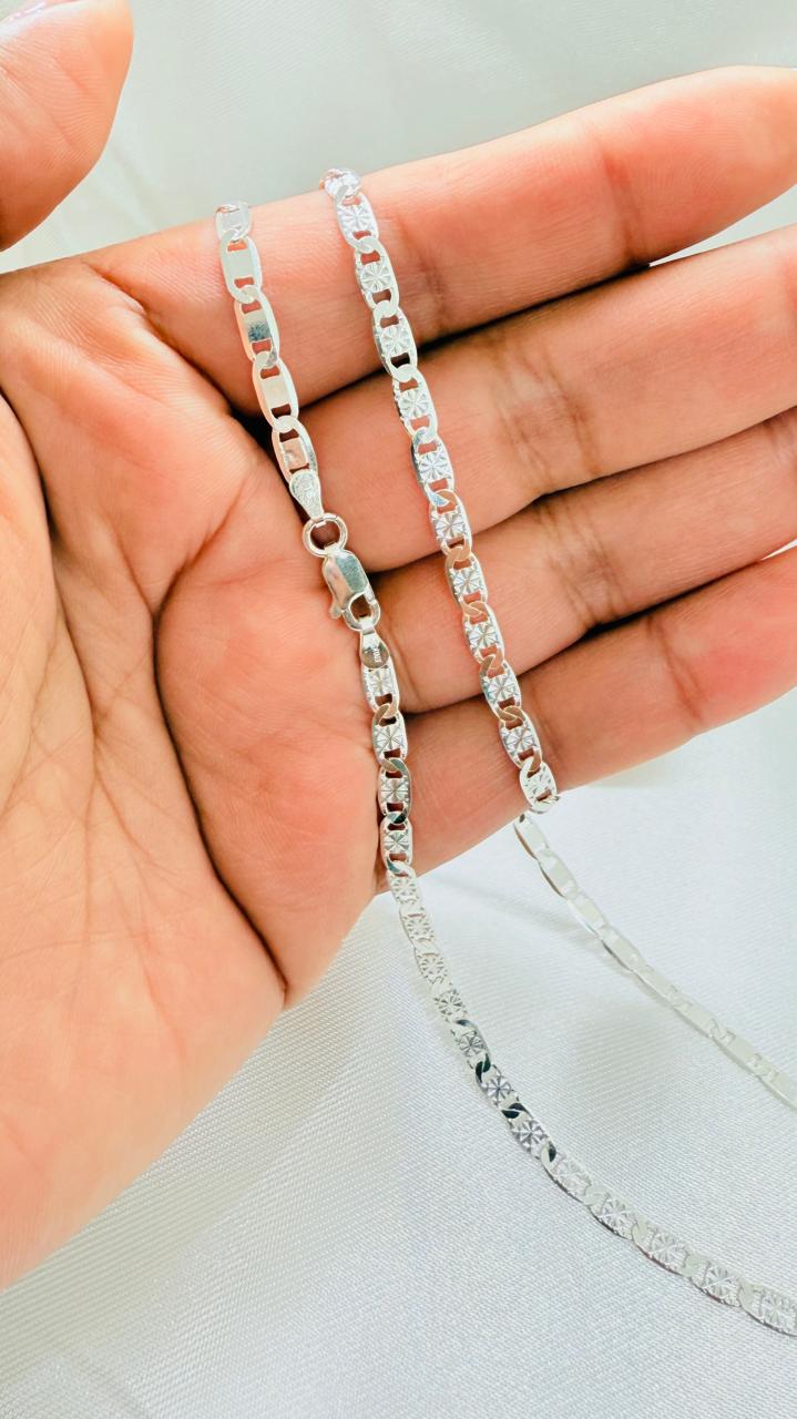 Cadena Caballero GUCCI MARINA Reversible 60cm Plata fina ley 925